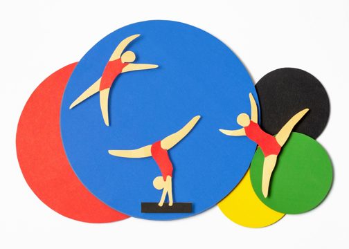 Paper style gymnastics competition