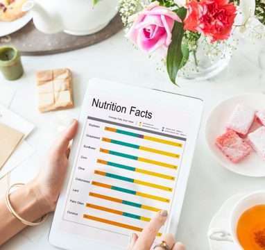 Nutrition facts comparison food dietery