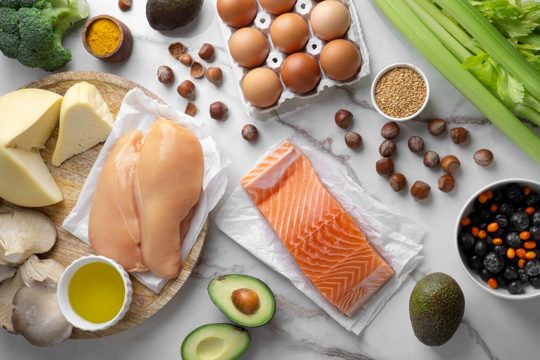 Delicious ingredients for keto diet